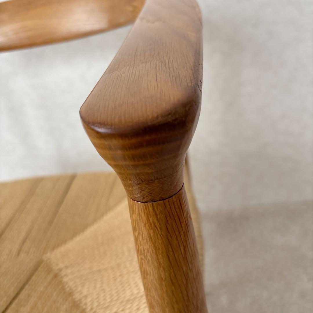 激人気】MUJI 無印良品 オーク材 ペーパーコード アームチェア