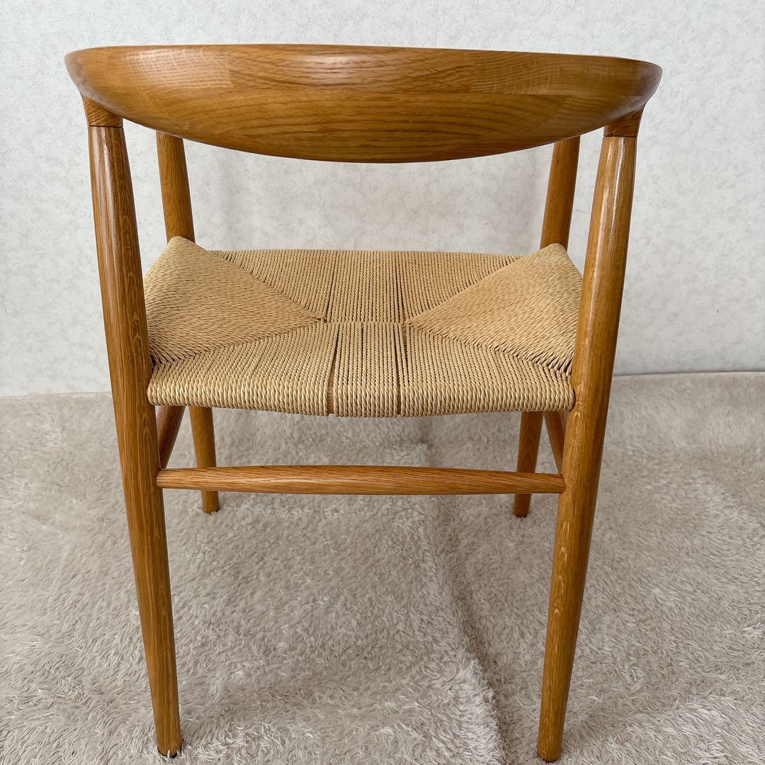 激人気】MUJI 無印良品 オーク材 ペーパーコード アームチェア