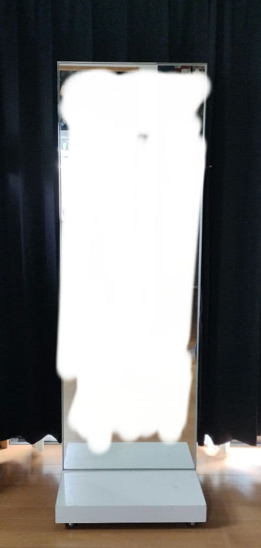 自立式　両面ミラー　店舗什器