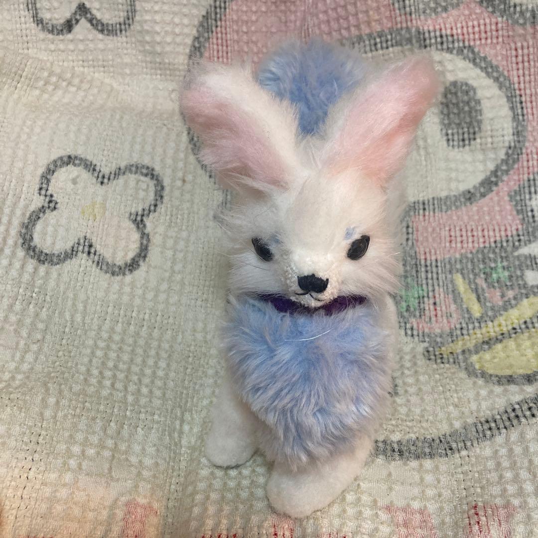 お稲荷様　白狐　アートドール　ぬいぐるみ作家　作家名不明　ぬいぐるみ　中古品