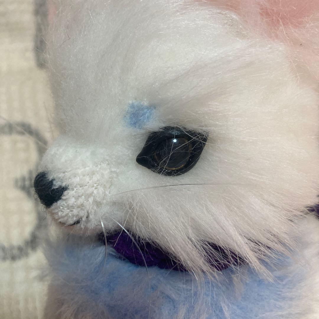 お稲荷様　白狐　アートドール　ぬいぐるみ作家　作家名不明　ぬいぐるみ　中古品