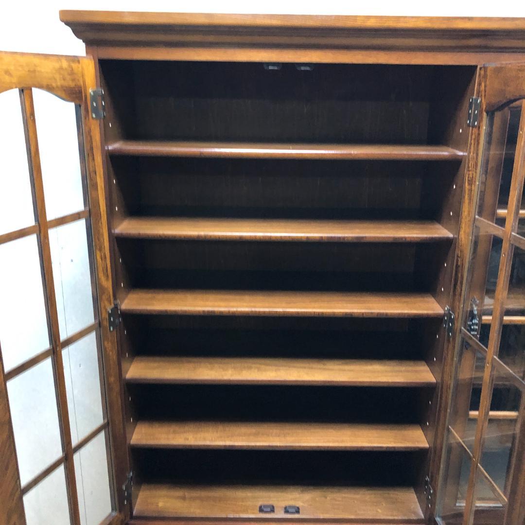 【古家具】カリモク家具 コロニアル ヴィンテージ 食器棚　750709-9