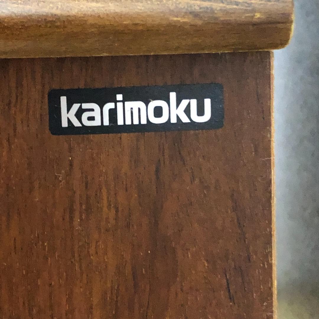 【古家具】カリモク家具 コロニアル ヴィンテージ 食器棚　750709-9