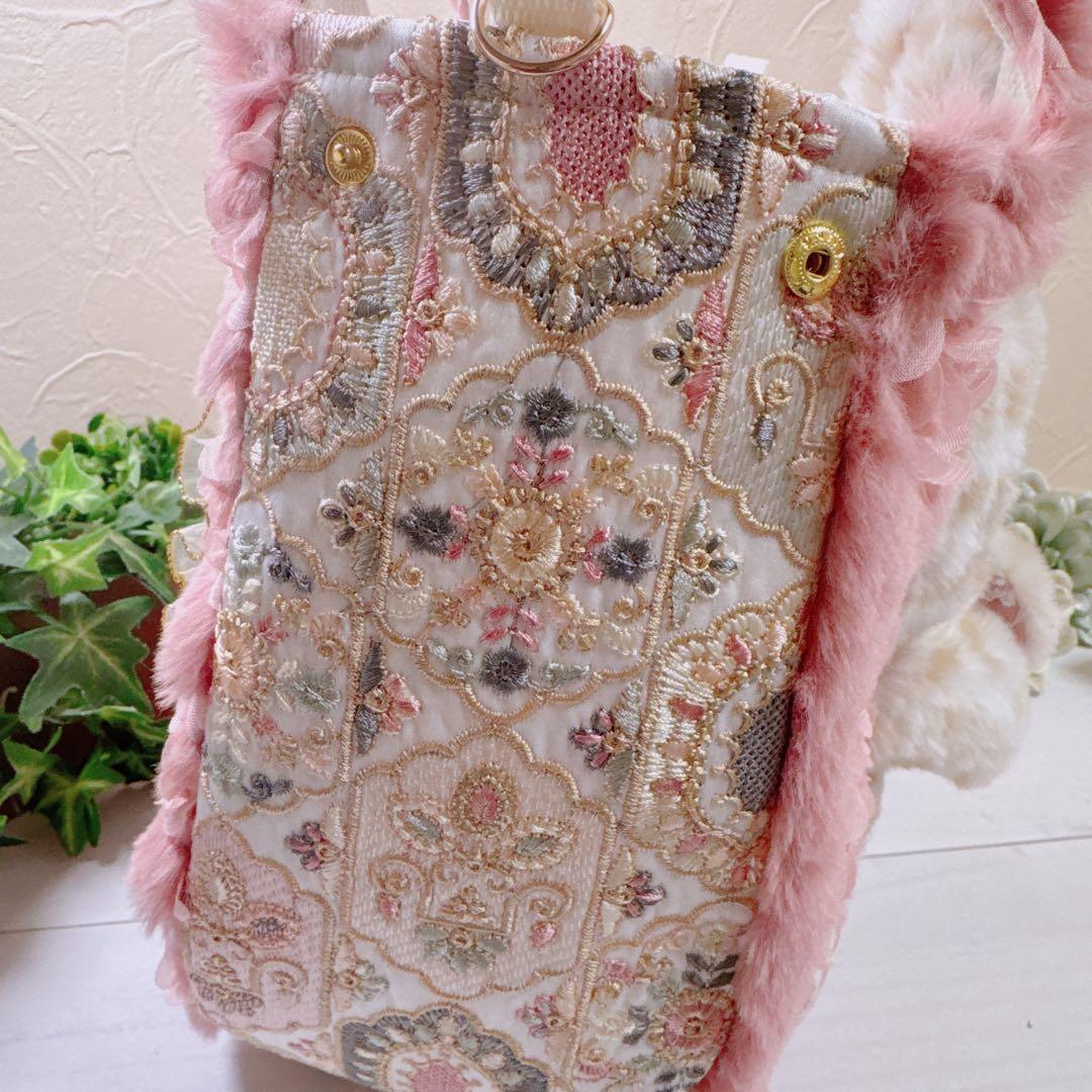 あ*き様 コヤンイサムチョン♡新作！インド刺繍×薔薇！豹柄ルミちゃんのラウンドト