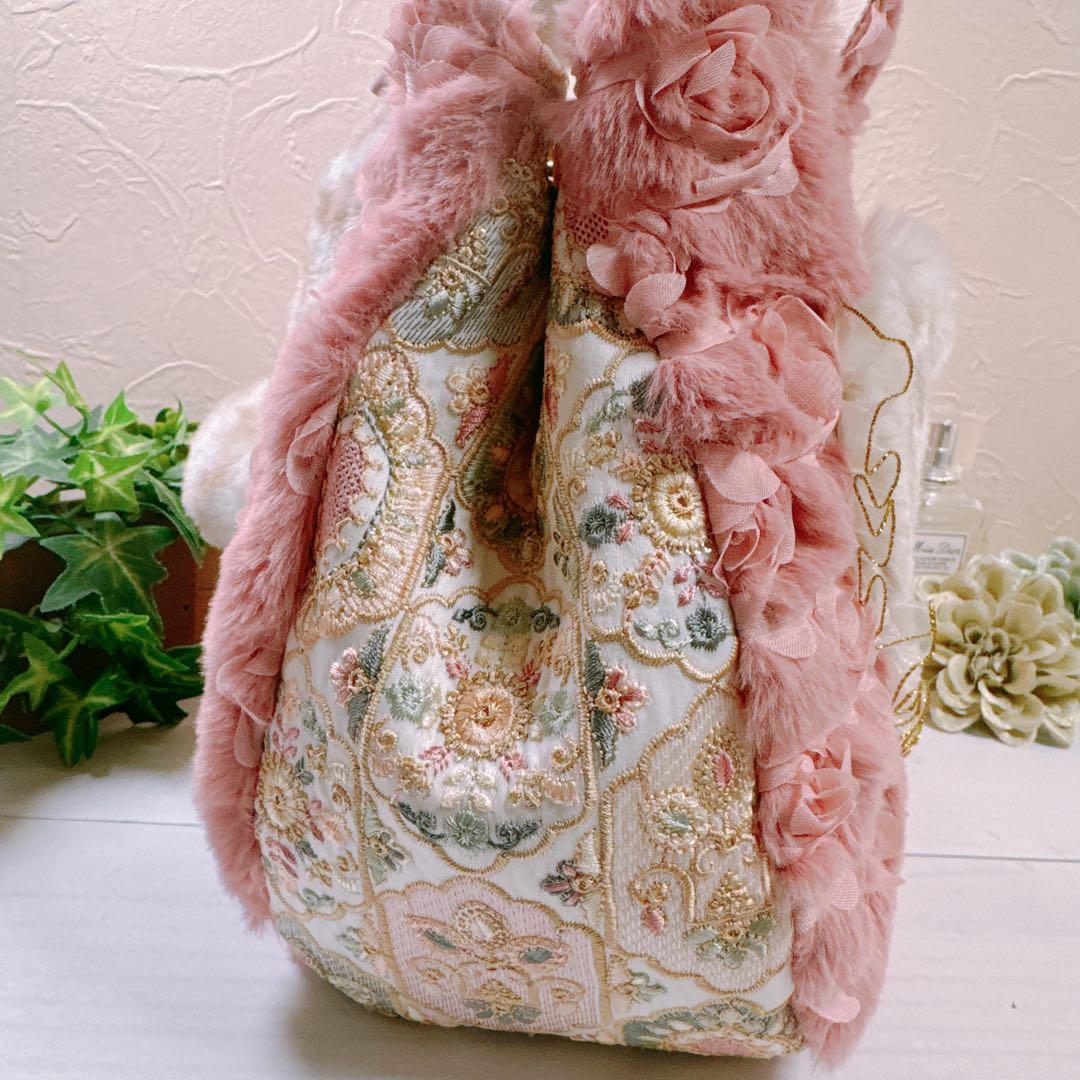 あ*き様 コヤンイサムチョン♡新作！インド刺繍×薔薇！豹柄ルミちゃんのラウンドト