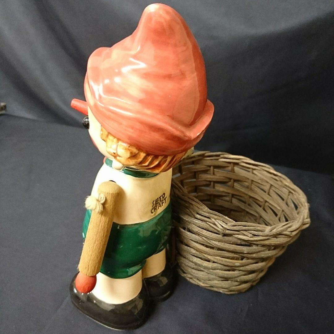未使用保管品 seto craft 陶器 ピノキオ 置物
