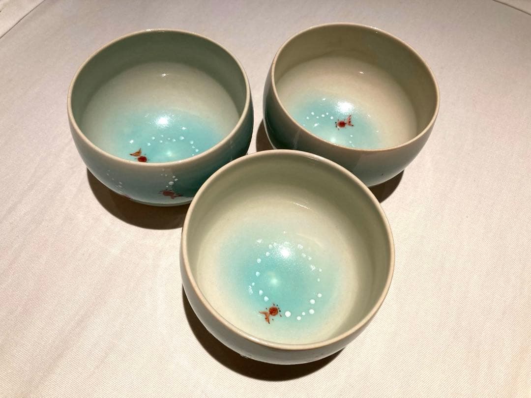 京焼 小鉢 フリーカップ 3個セット (9cm×7cm)