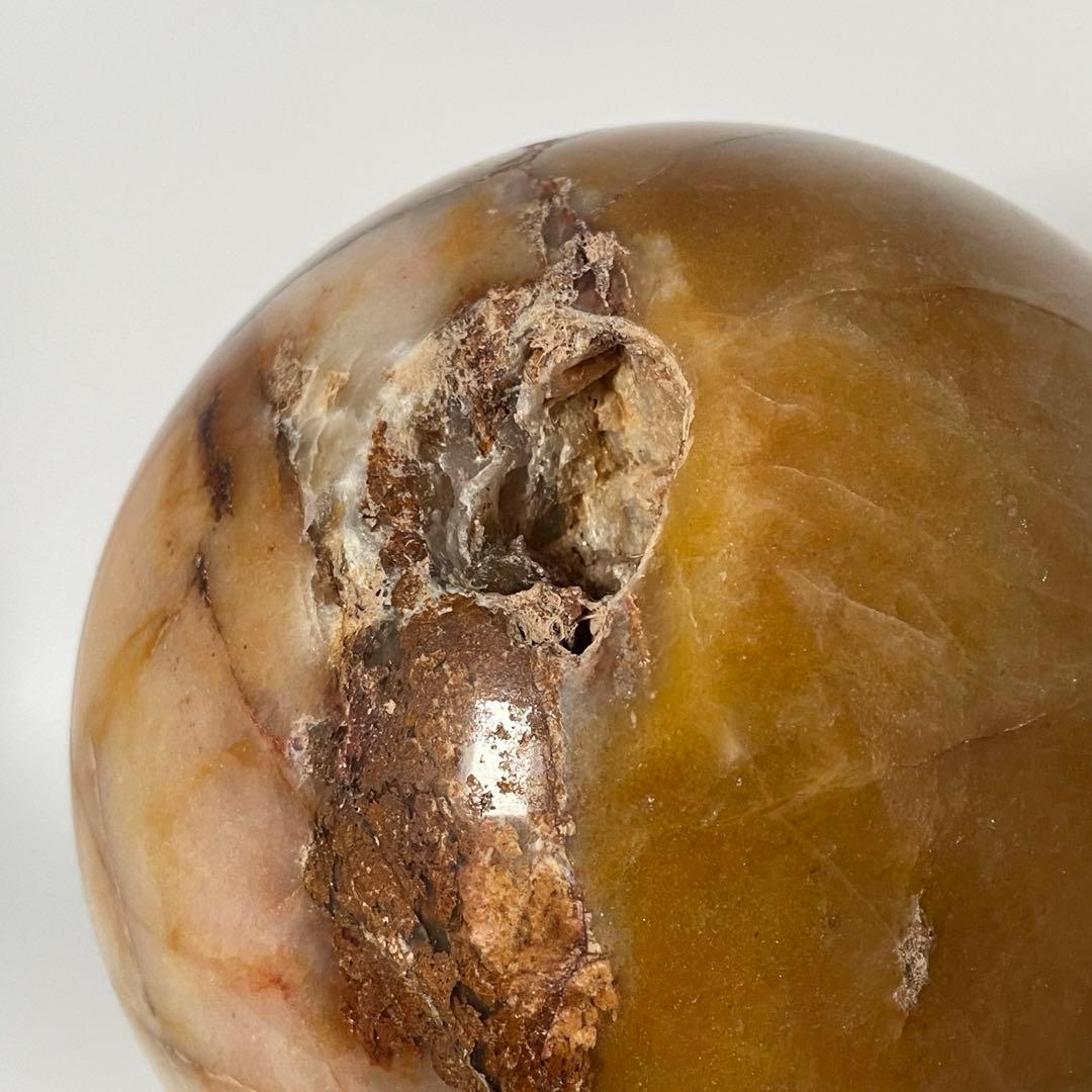 【H&E社正規品／保証書付き】ヒマラヤ・レッドゴールド・アゼツライト スフィア