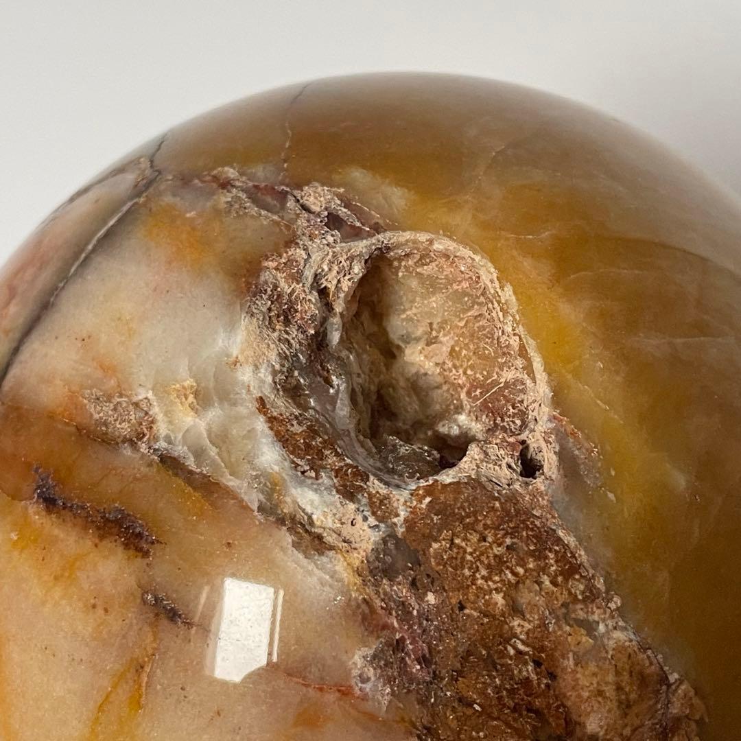 【H&E社正規品／保証書付き】ヒマラヤ・レッドゴールド・アゼツライト スフィア