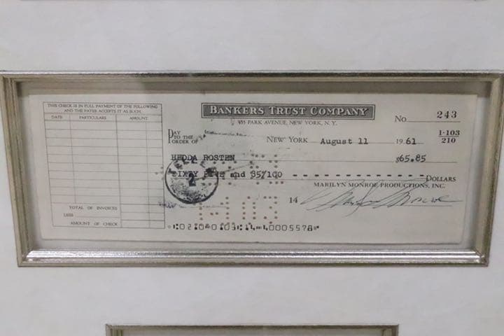 GMDH166○ Marilyn Monroe / マリリン・モンロー 直筆サイ