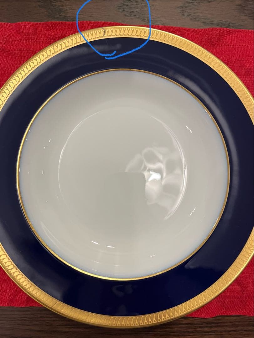 大倉陶園 瑠璃片葉金蝕 スープ皿4枚