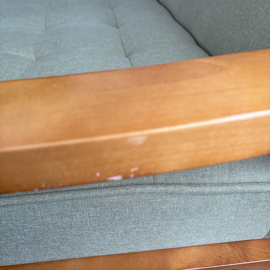 美品】ニトリ 2人掛け コンパクトソファ ルッキ ミッドセンチュリー