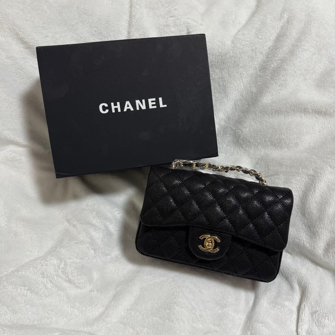 CHANEL ノベルティ チェーン ショルダー ハンドバッグ マトラッセ