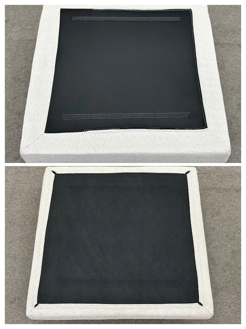 シーヴ■モンスソファ オットマン　ライトグレー　シンプルモダン　カバーリング仕様