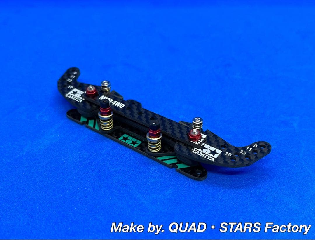 ミニ四駆パーツ】2軸ATピボットバンパー／フルカーボン【J-CUP2022】