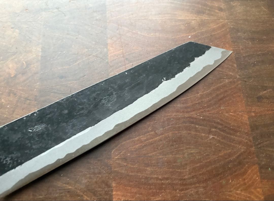 土佐打刃物　青2 切付　和　牛刀　210mm 7寸　包丁　霞　手打　未使用　青紙