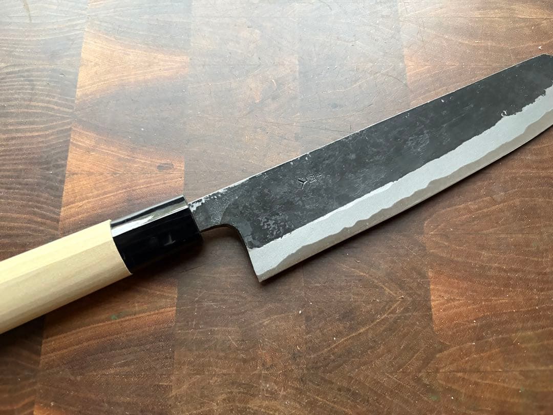 土佐打刃物　青2 切付　和　牛刀　210mm 7寸　包丁　霞　手打　未使用　青紙