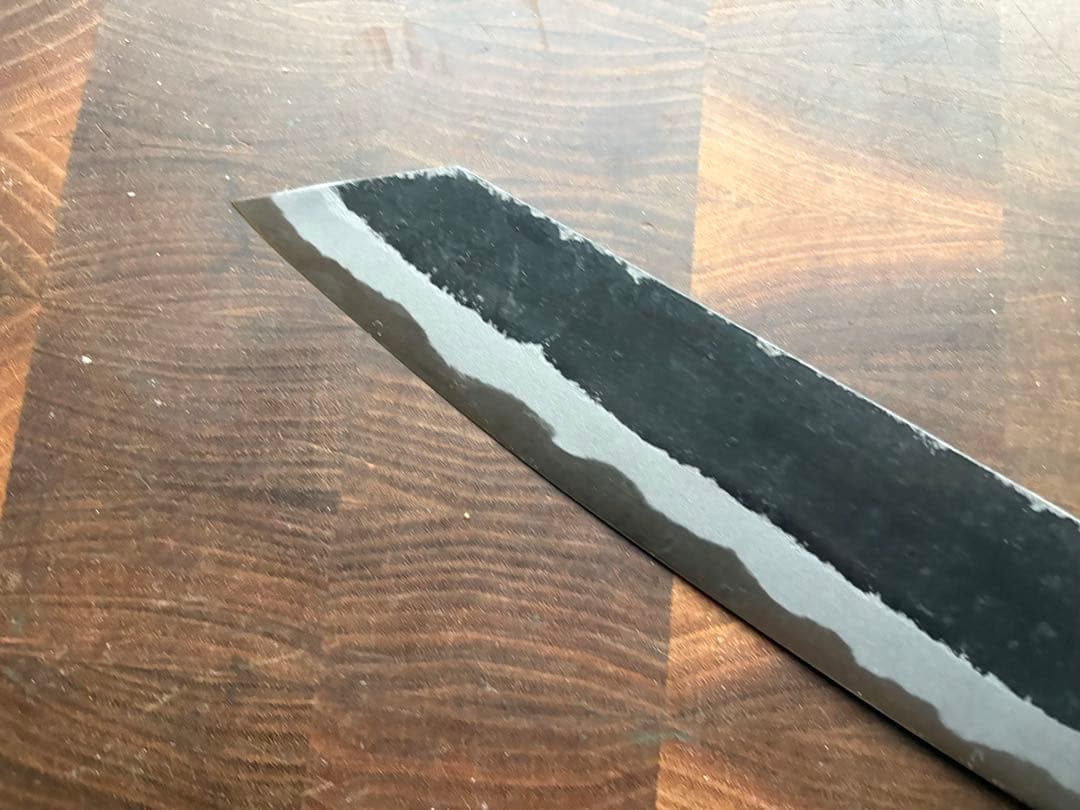 土佐打刃物　青2 切付　和　牛刀　210mm 7寸　包丁　霞　手打　未使用　青紙