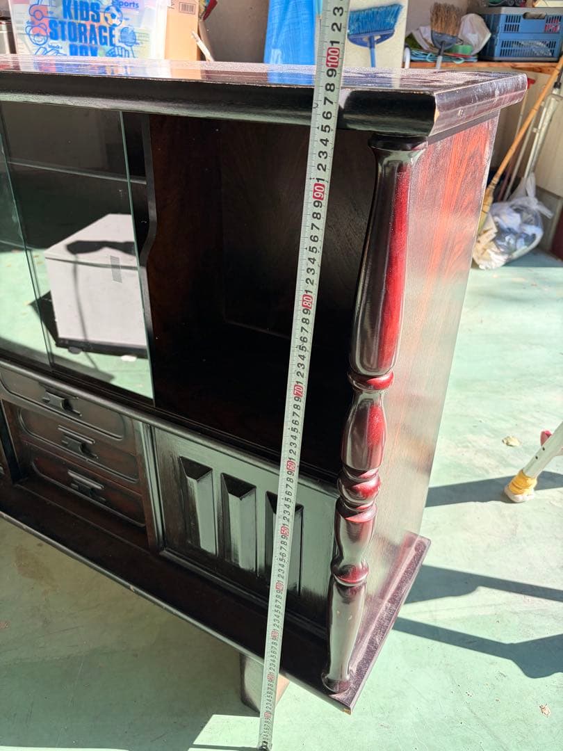 木製キャビネット　棚　アンティーク　ヴィンテージ