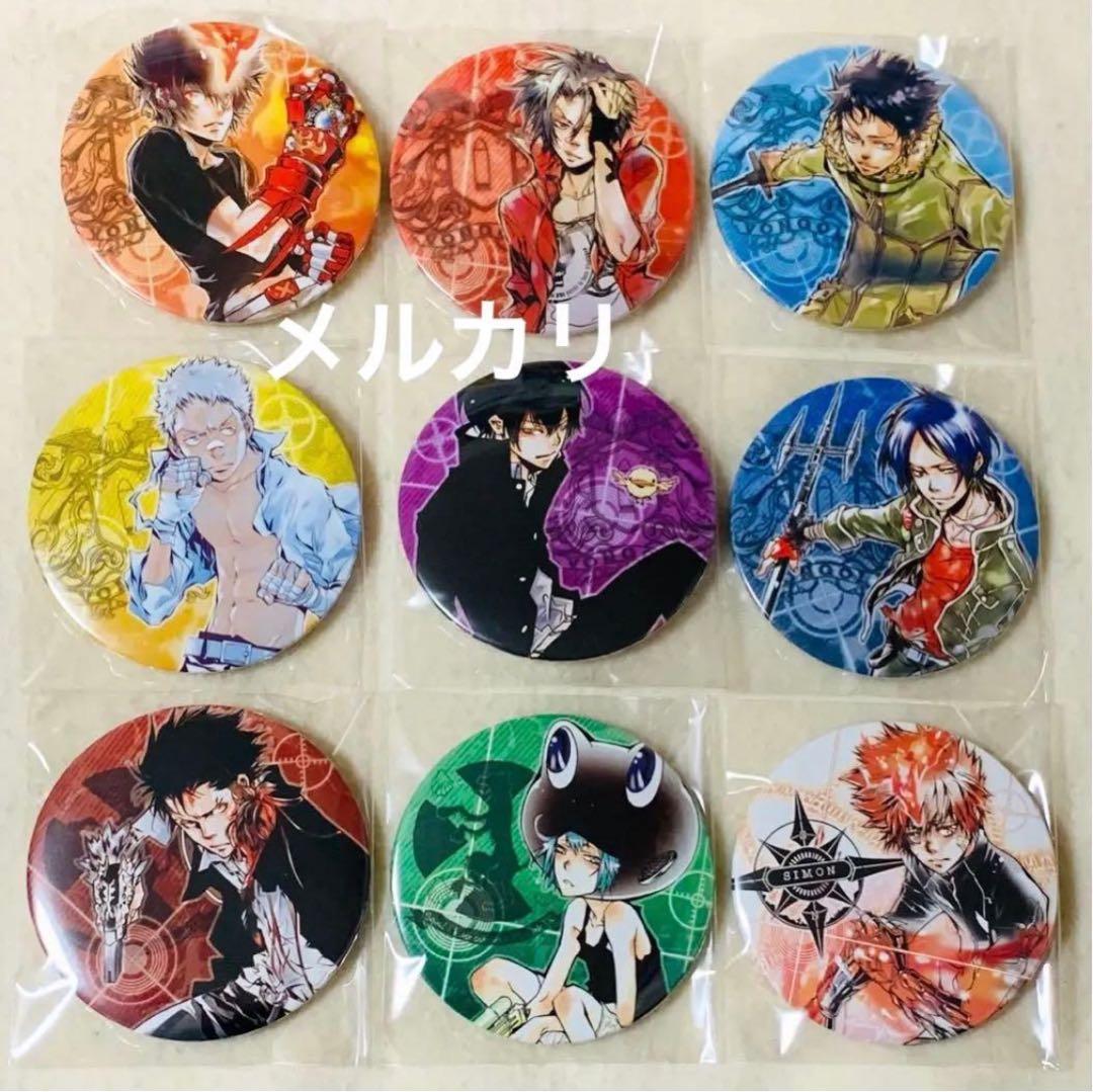 REBORN リボーン コレクション缶バッジ 天野明 綱吉 獄寺 山本 雲雀 骸