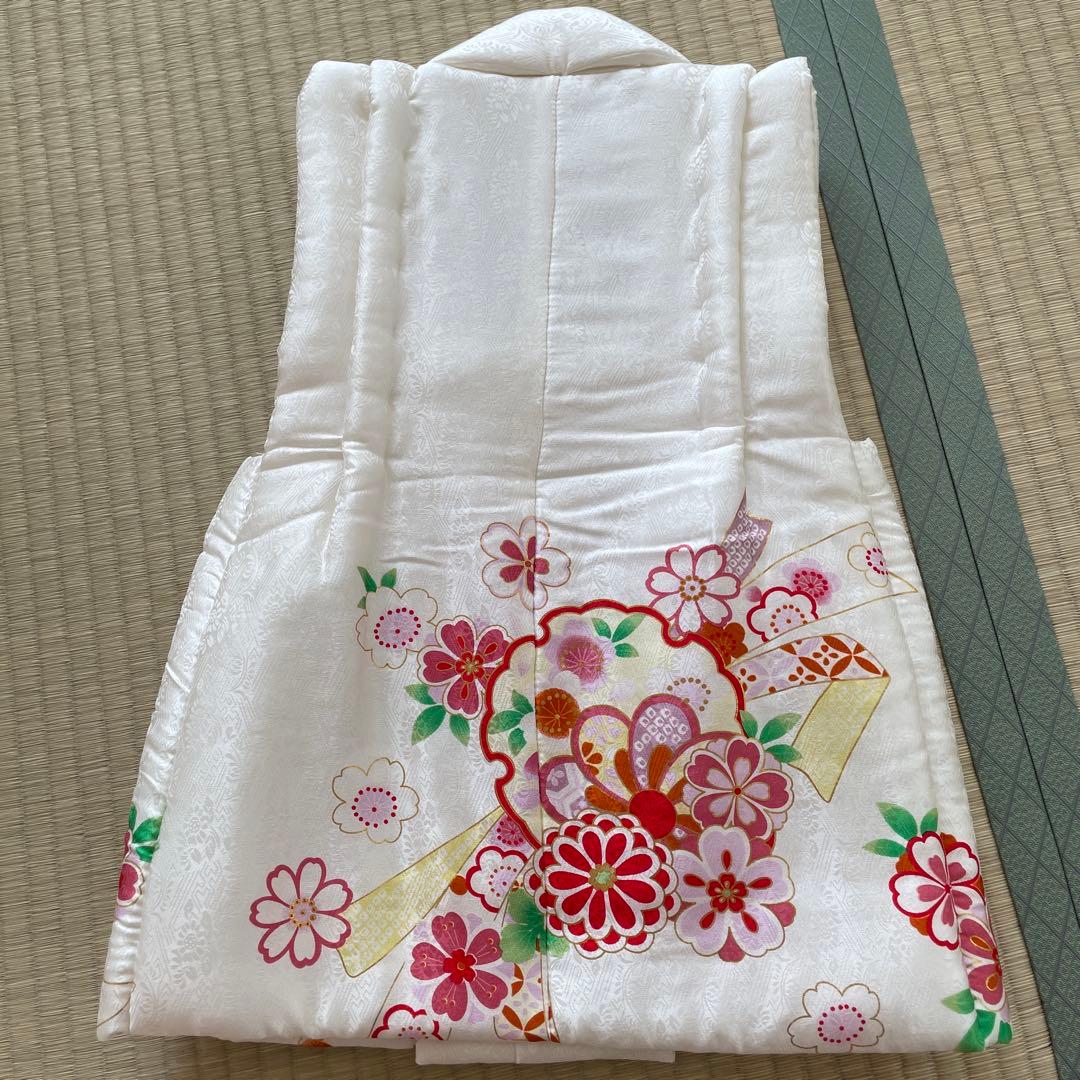 七五三　赤色　正絹　着物　3歳用　京ひめ