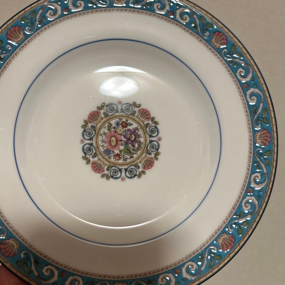 ウェッジウッド　ラニーミード　ターコイズ　デザートプレート　15.5cm