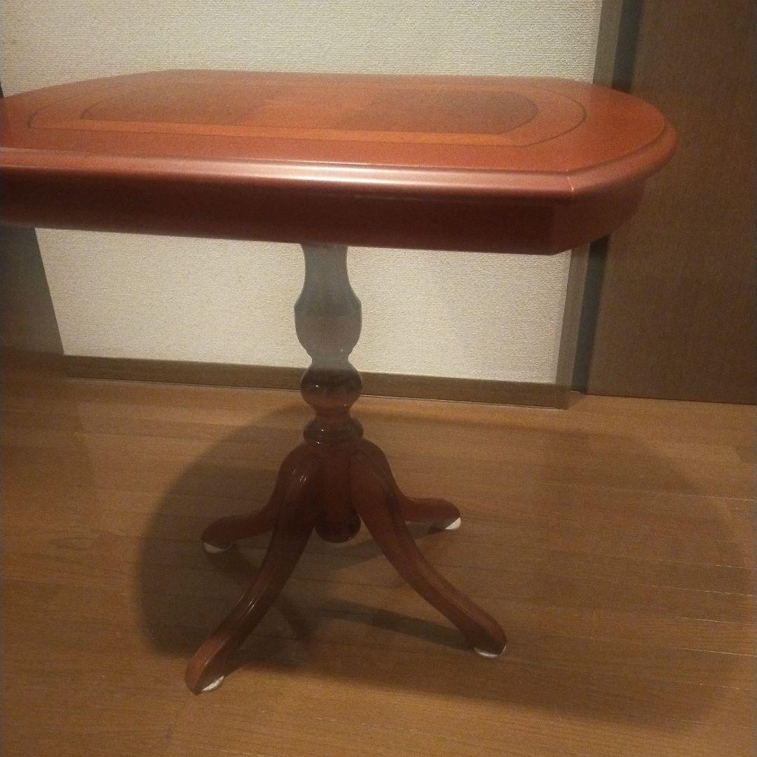 イタリア製クラシカル家具 象嵌装飾 サイドテーブル カフェテーブル オーバル風