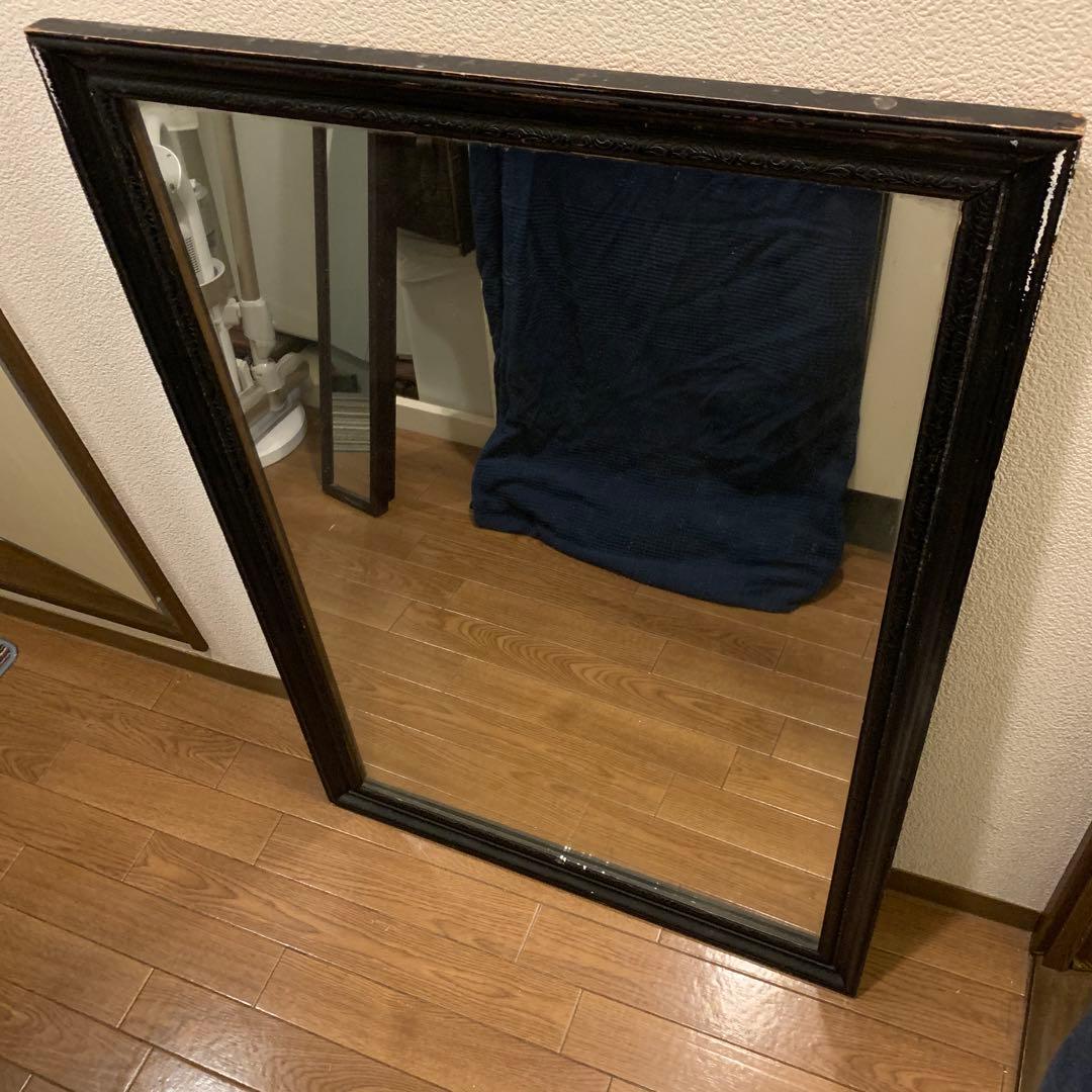 【超貴重一点もの！】アンティーク姿見 大型ミラー 鏡 フレーム