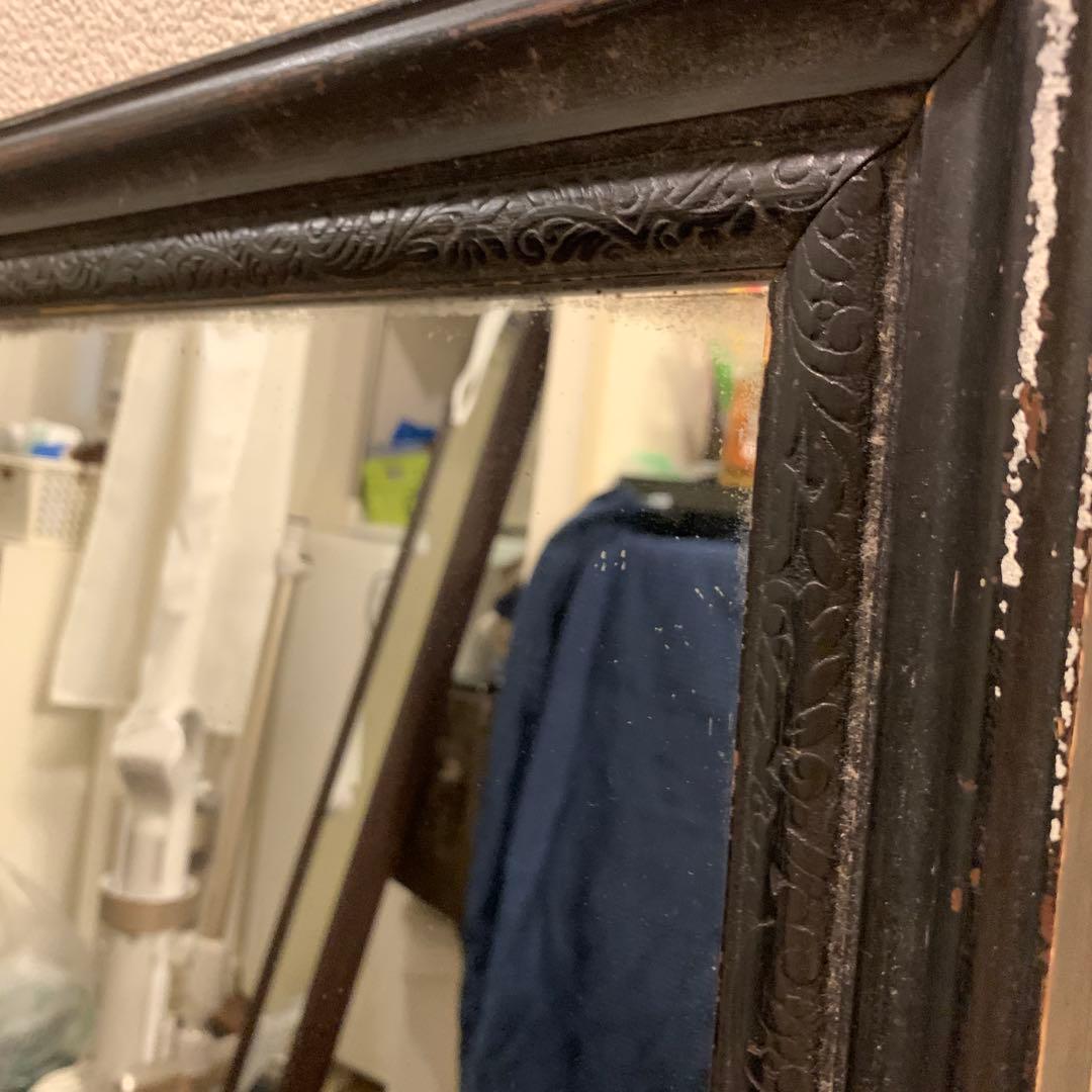 【超貴重一点もの！】アンティーク姿見 大型ミラー 鏡 フレーム