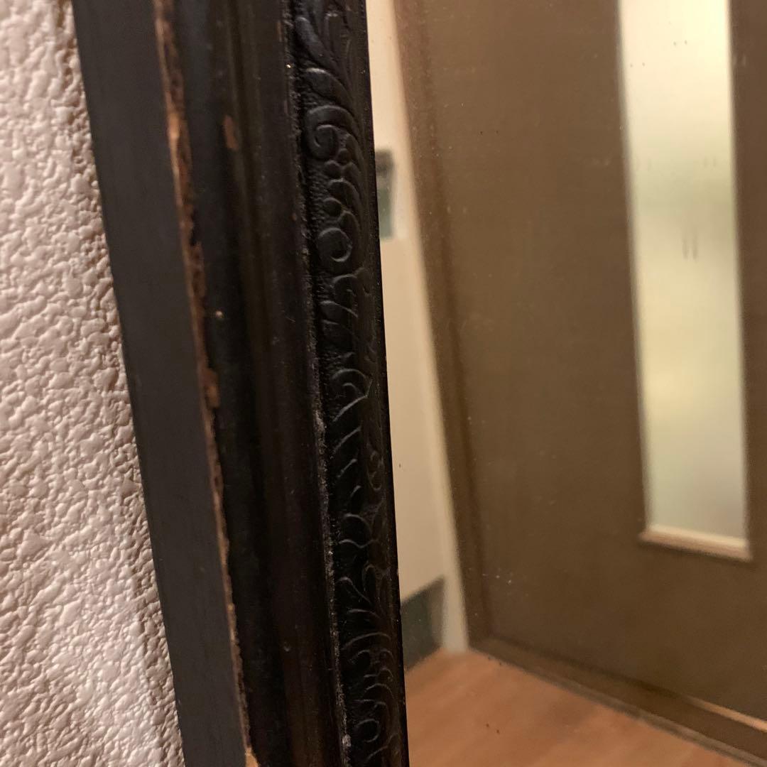 【超貴重一点もの！】アンティーク姿見 大型ミラー 鏡 フレーム