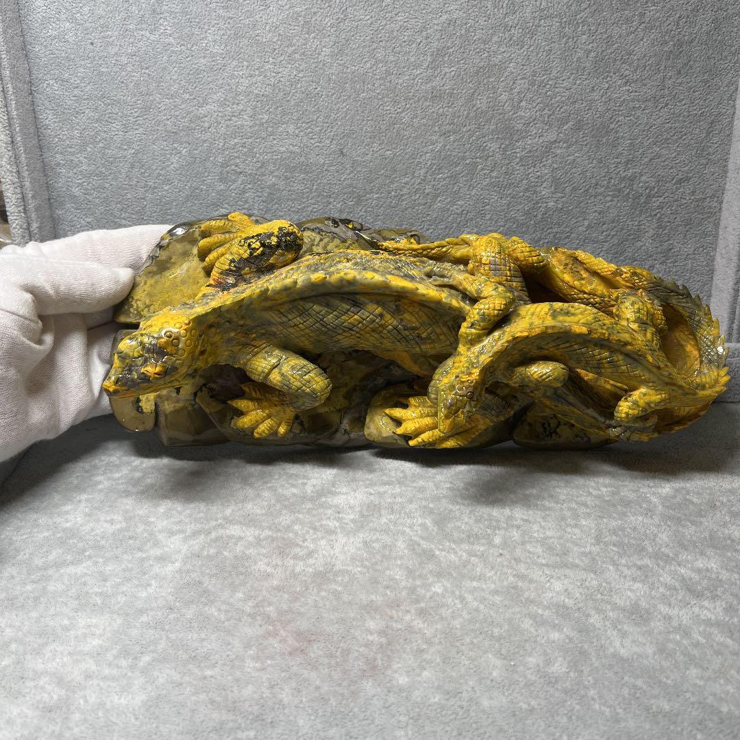 お値下げ❣️バンブルビー　イグアナ親子　全長 25cm