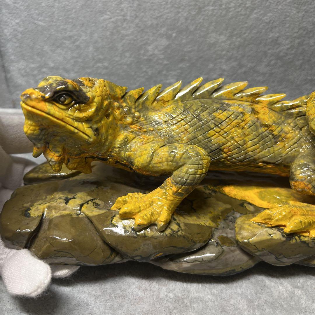 お値下げ❣️バンブルビー　イグアナ親子　全長 25cm