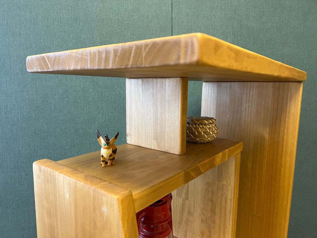 【在庫整理】 オープンラック ボックス アシンメトリー 120 Pa Lオーク