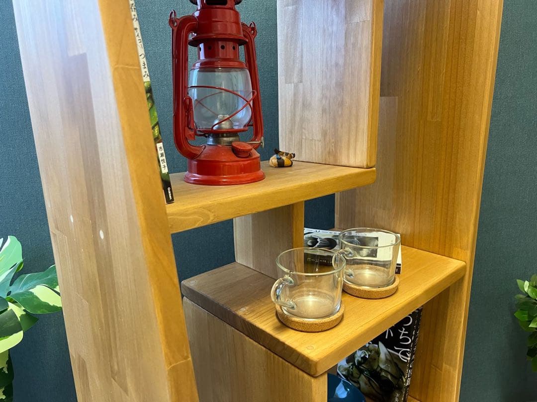 【在庫整理】 オープンラック ボックス アシンメトリー 120 Pa Lオーク