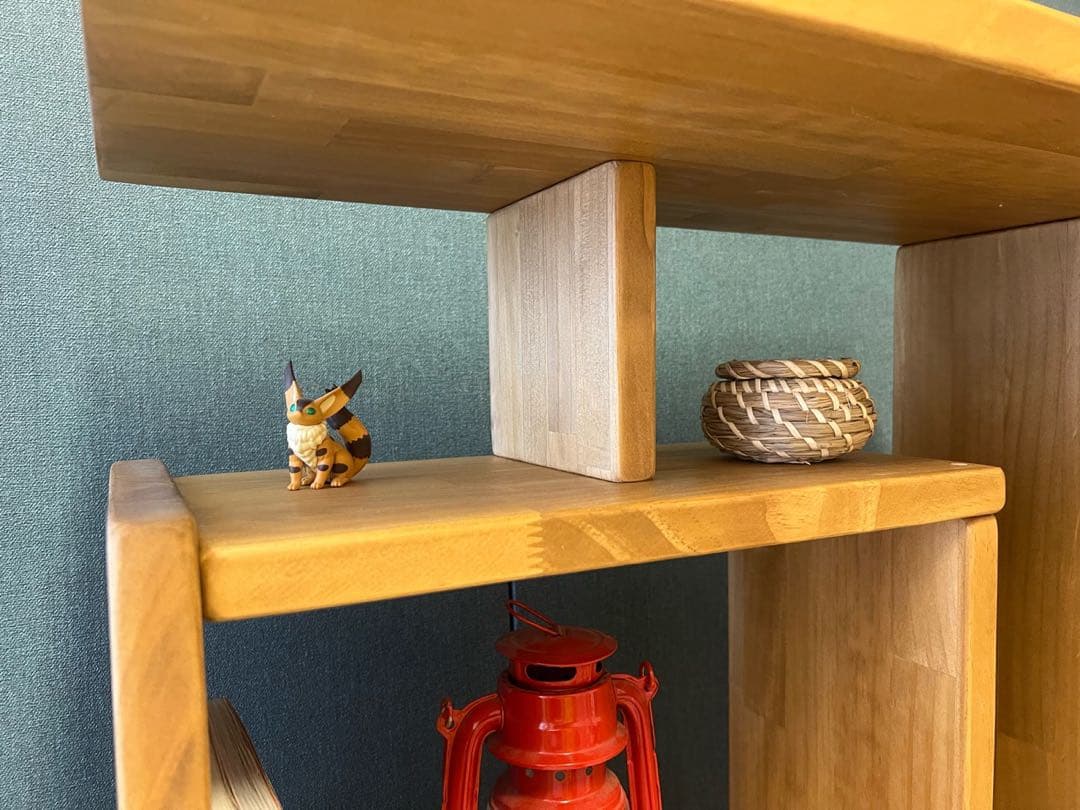 【在庫整理】 オープンラック ボックス アシンメトリー 120 Pa Lオーク