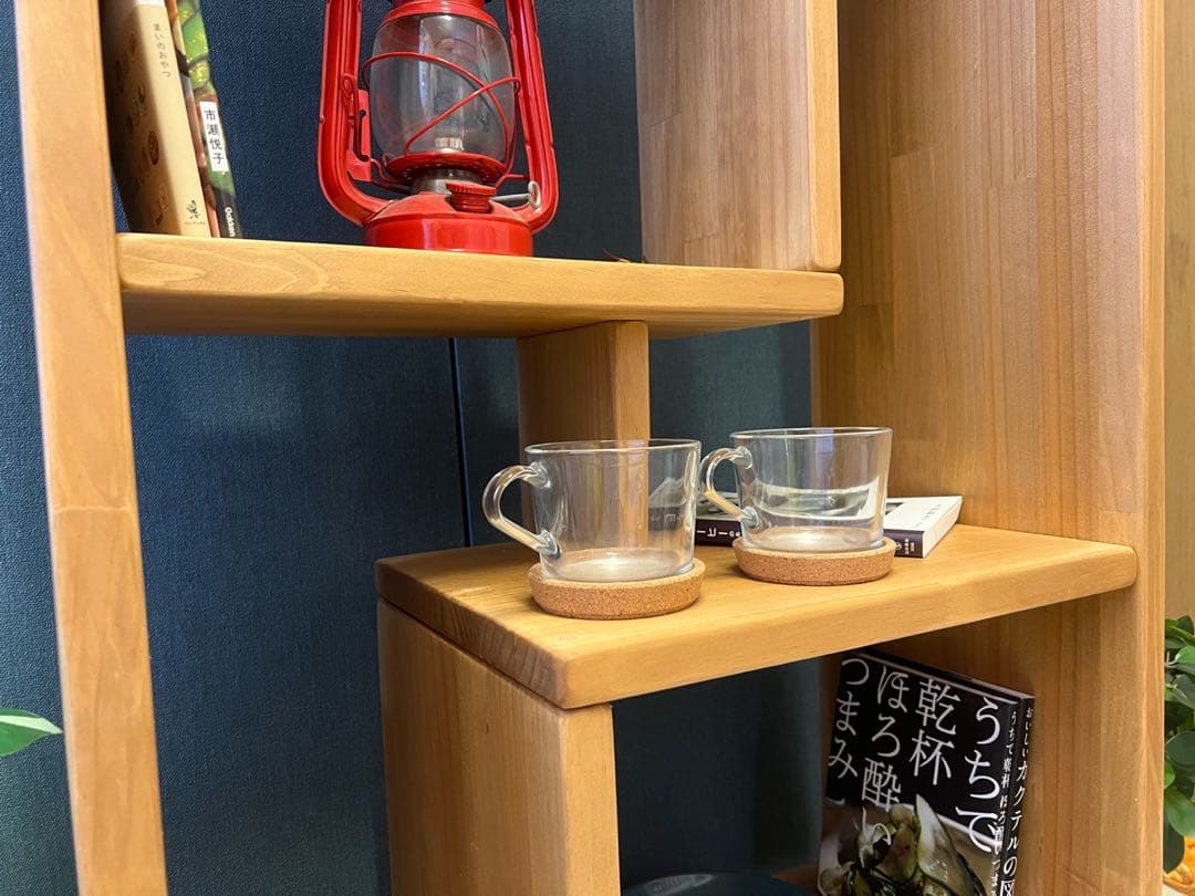 【在庫整理】 オープンラック ボックス アシンメトリー 120 Pa Lオーク