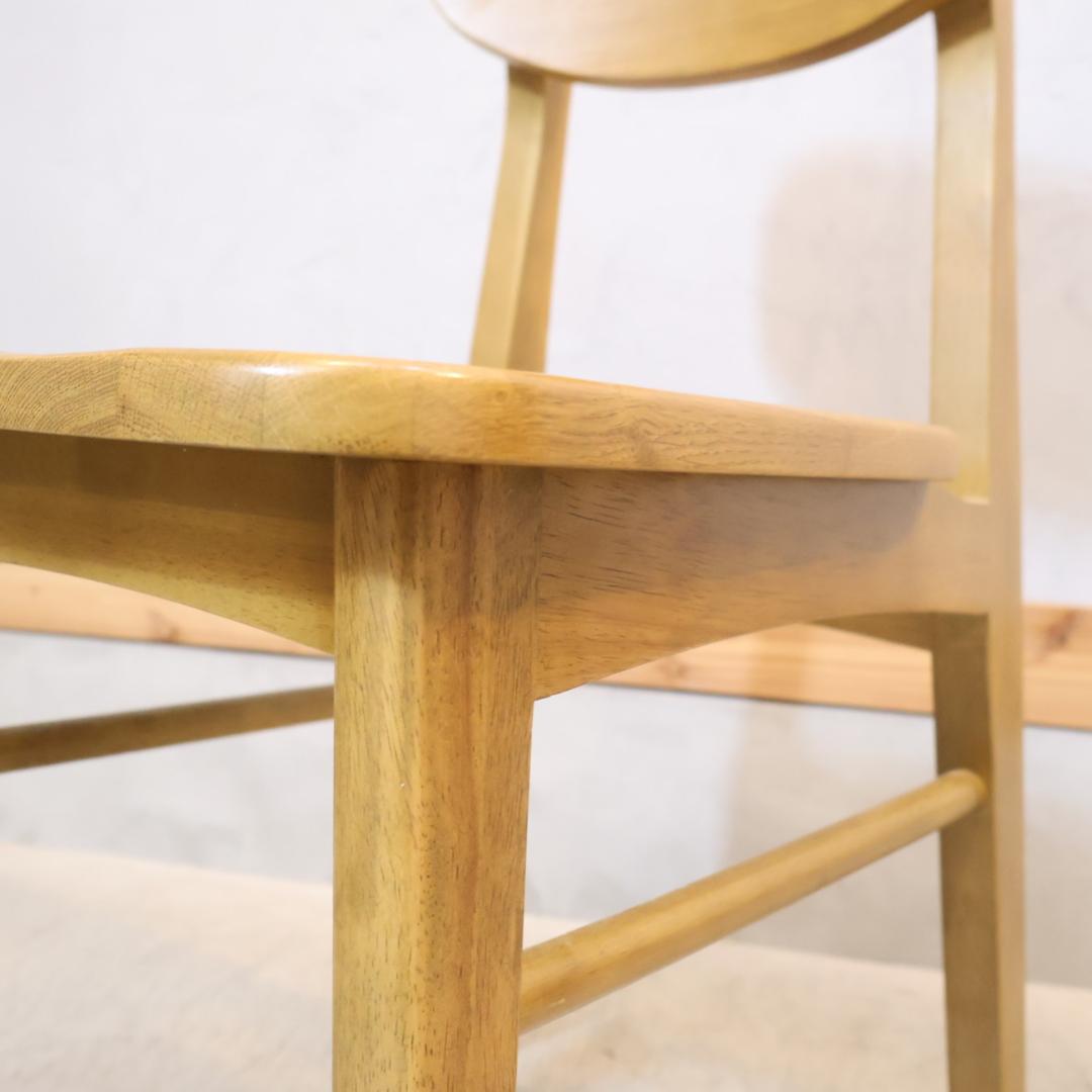 ICHIBA 市場家具 Rasic オーク材 ダイニングチェア レトロ 椅子 - メルカリ