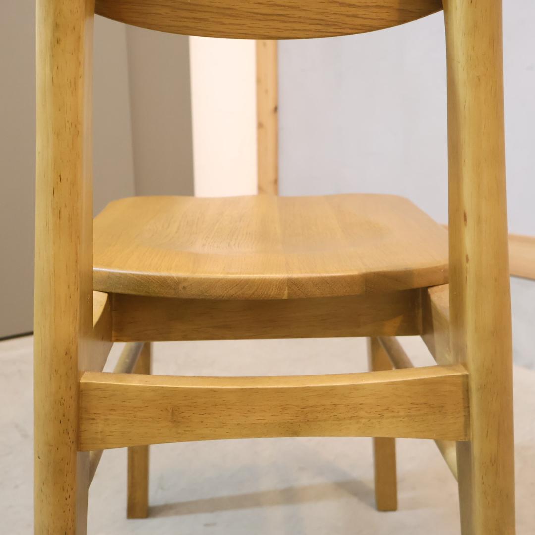ICHIBA 市場家具 Rasic オーク材 ダイニングチェア レトロ 椅子 - メルカリ