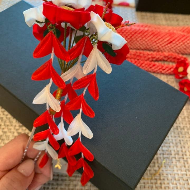 七五三　7歳　髪飾り　日本髪