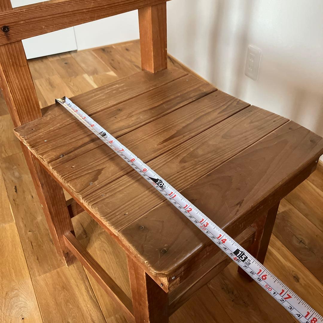 昭和レトロ 木製 椅子 学校椅子 イス 古道具 ヴィンテージ