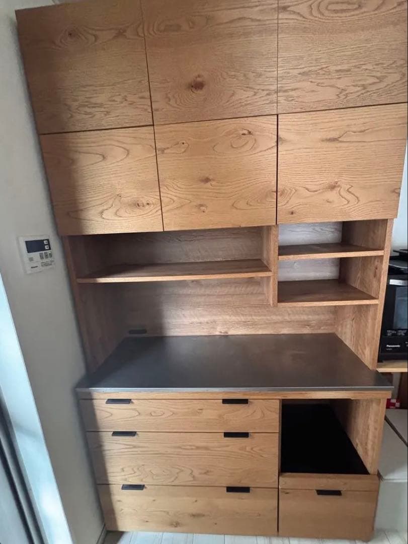 unico ADDAY（アディ）キッチンボード アッパーキャビネット付き