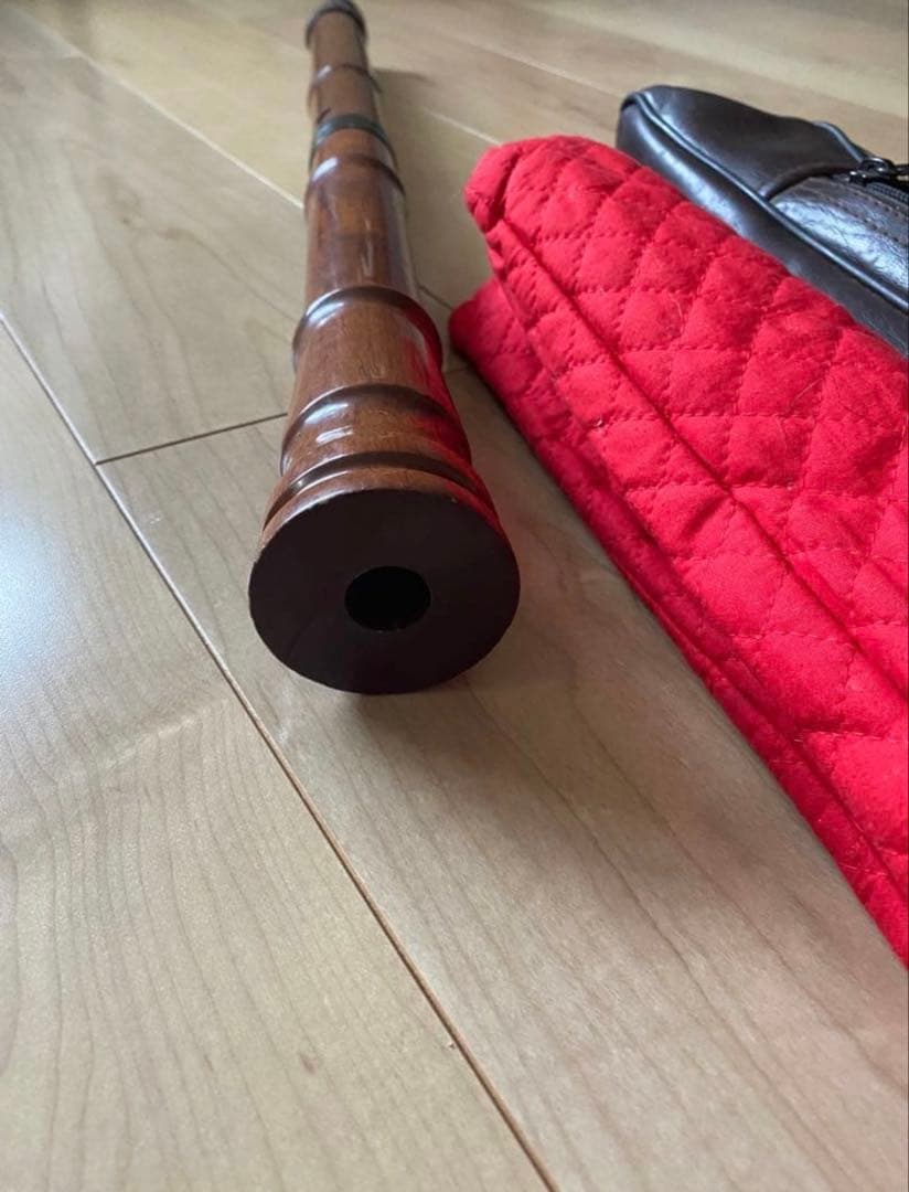 木製　尺八 ケース付き