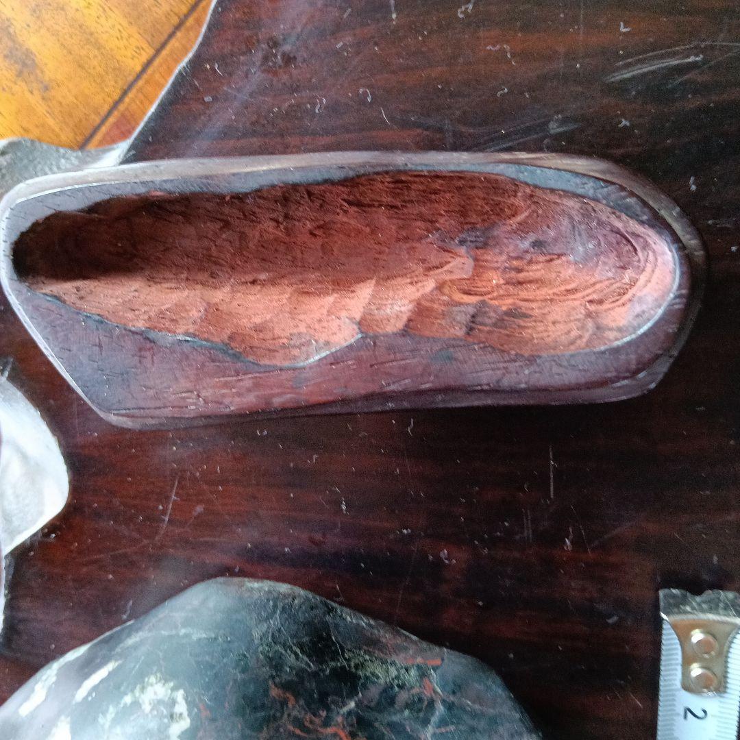 菊花石　天然石 インテリア置物 木製台座付き