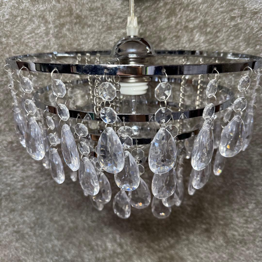 ディクラッセ　シャンデリア　2灯セット　クリスタルビーズ