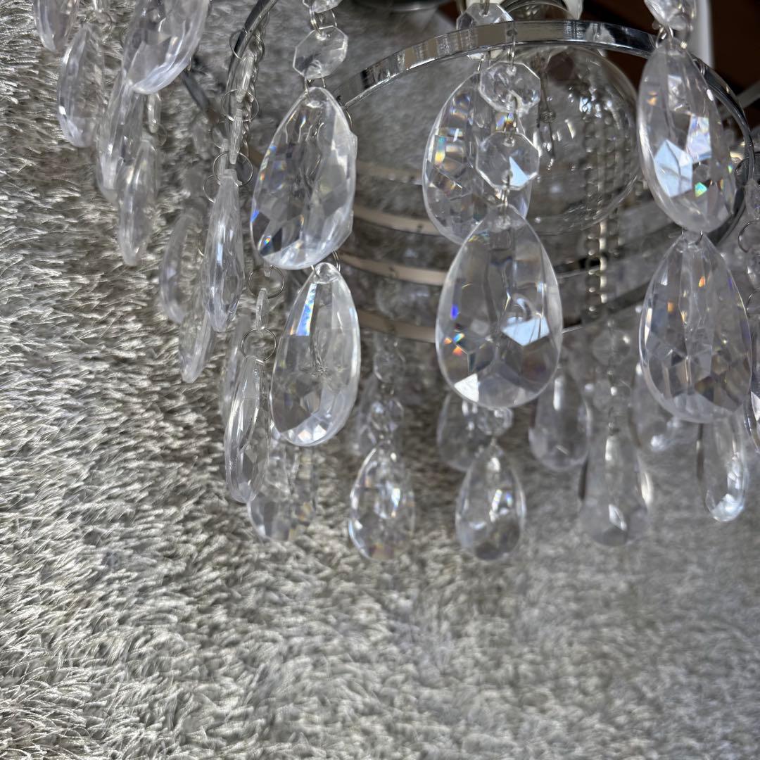 ディクラッセ　シャンデリア　2灯セット　クリスタルビーズ