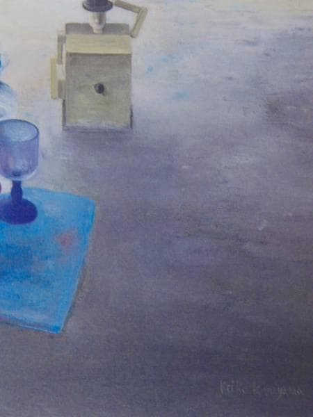 金山桂子、【遠い日】、希少な額装用画集より、新品額装付