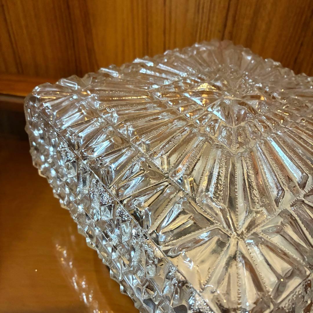 昭和レトロ　東芝　白熱灯　器具　ガラス　正方形　ガラスブロック