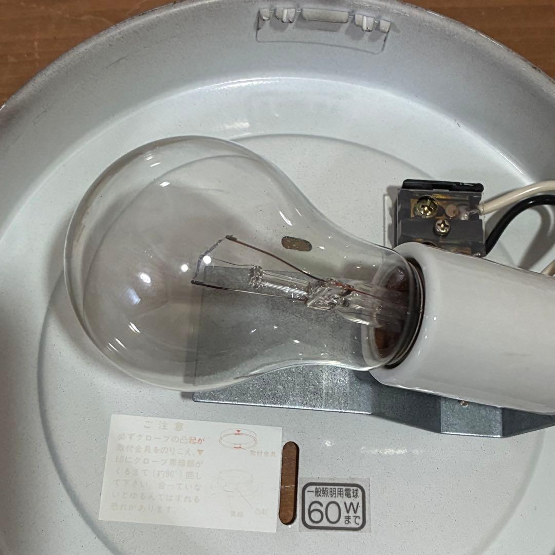 昭和レトロ　東芝　白熱灯　器具　ガラス　正方形　ガラスブロック