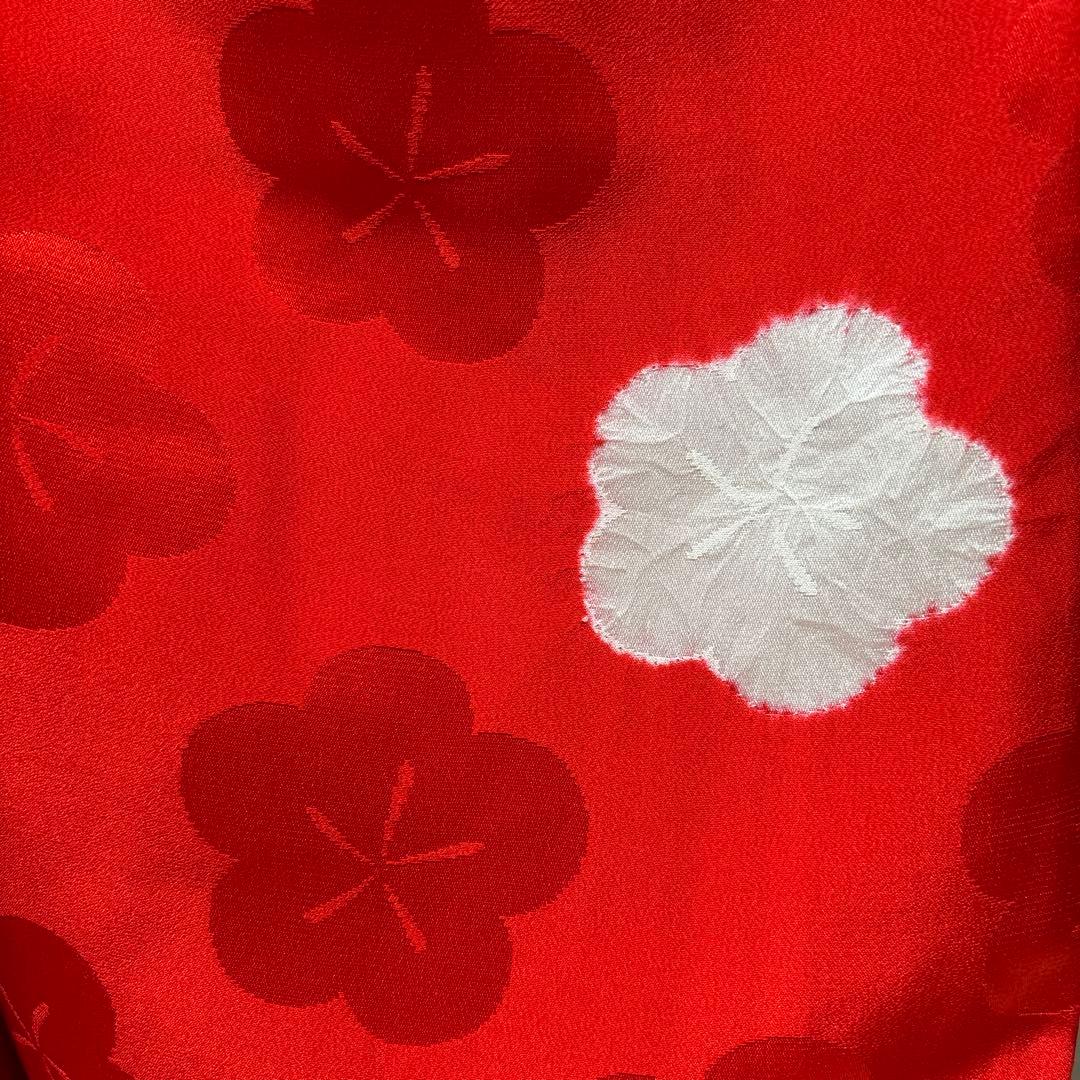 七五三　着物セット　被布　7歳　赤色　白色　美品