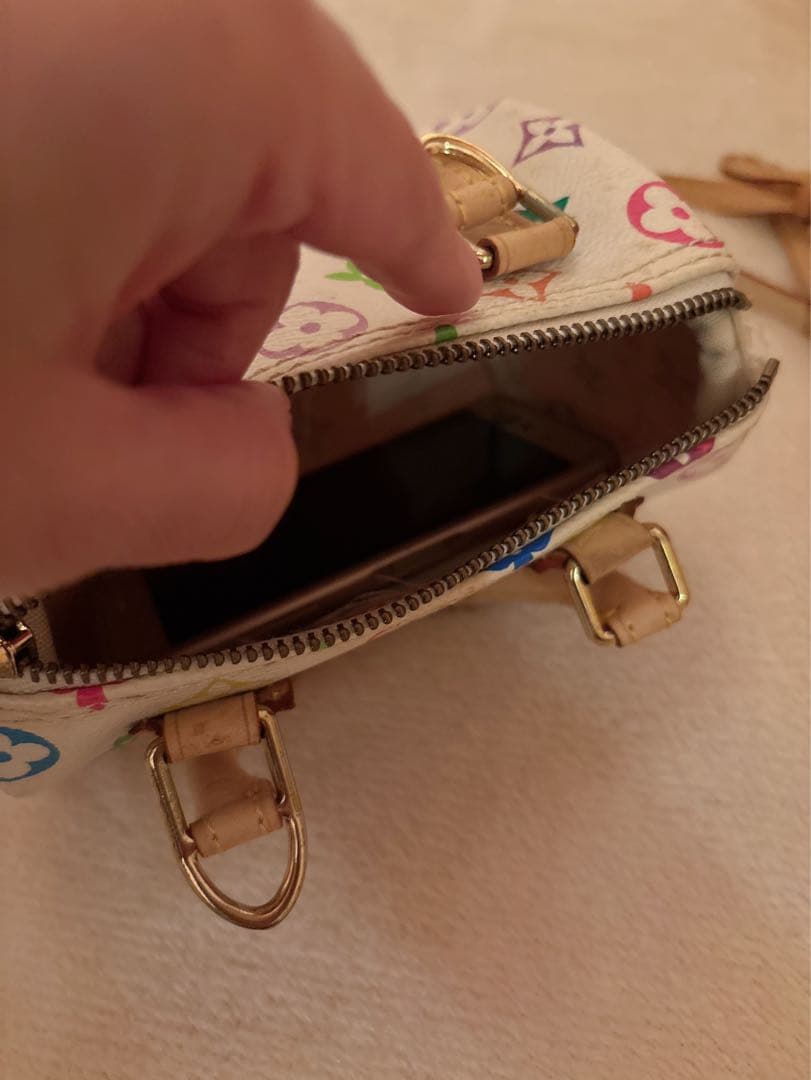 ノベルティLouis Vuitton マルチカラーミニスピーディショルダーバッグ